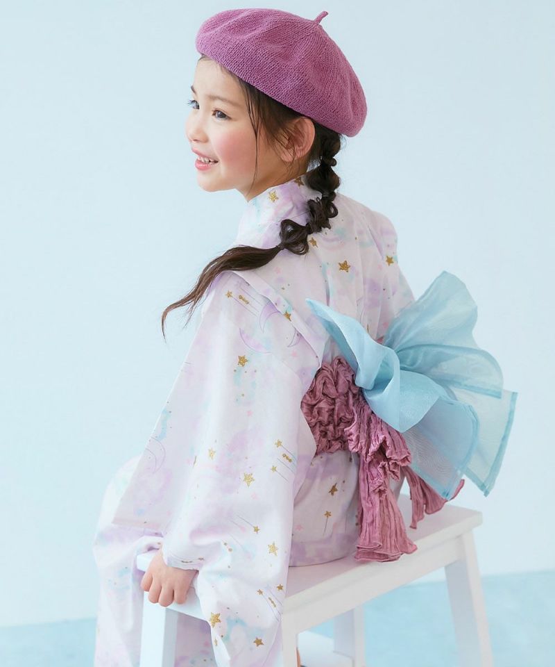 子供 浴衣 兵児帯 2点セット 子ども セパレート 女の子 帯 セット 簡単 2WAY キャミワンピ ワンピース セパレート浴衣 簡単着付け –tayu-tafu