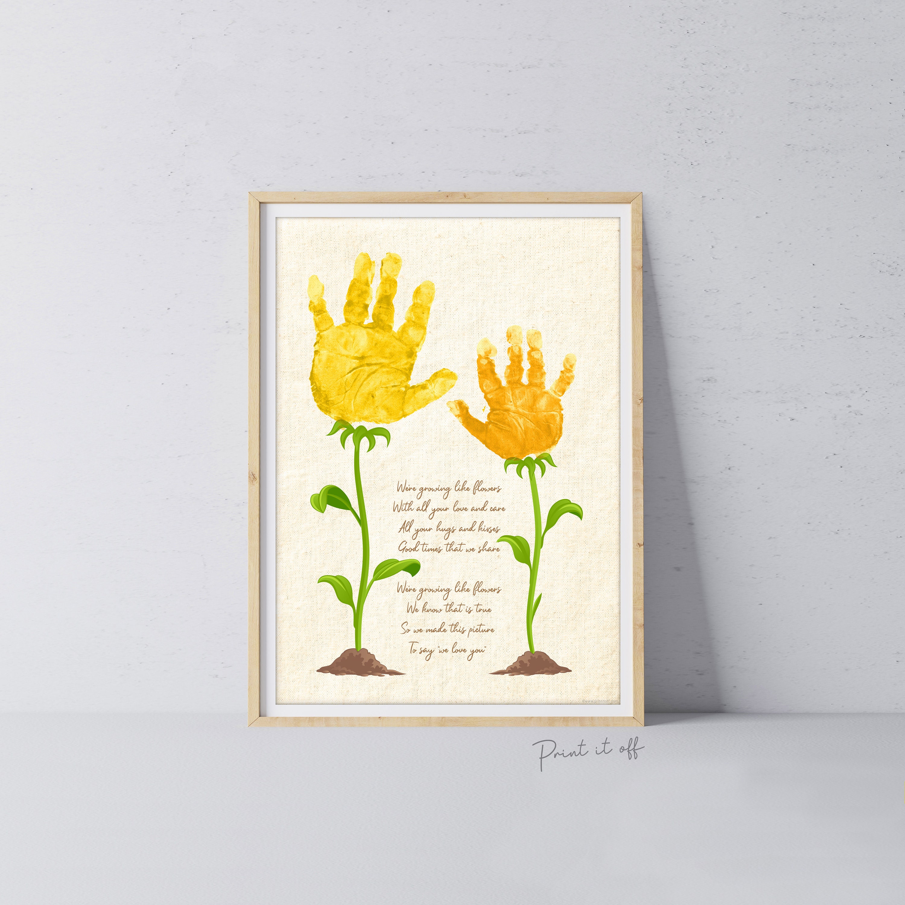 写真入り 父の日ポスター 父の日 ギフト 手形 アート 紫陽花 雑貨・その他 Triplets Hana 通販13852361Creema クリーマ