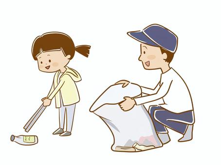 イラスト・ハロウィンの仮装をするこどもと交流する老人のイラスト カラー子供と動物のイラスト屋さん わたなべふみ