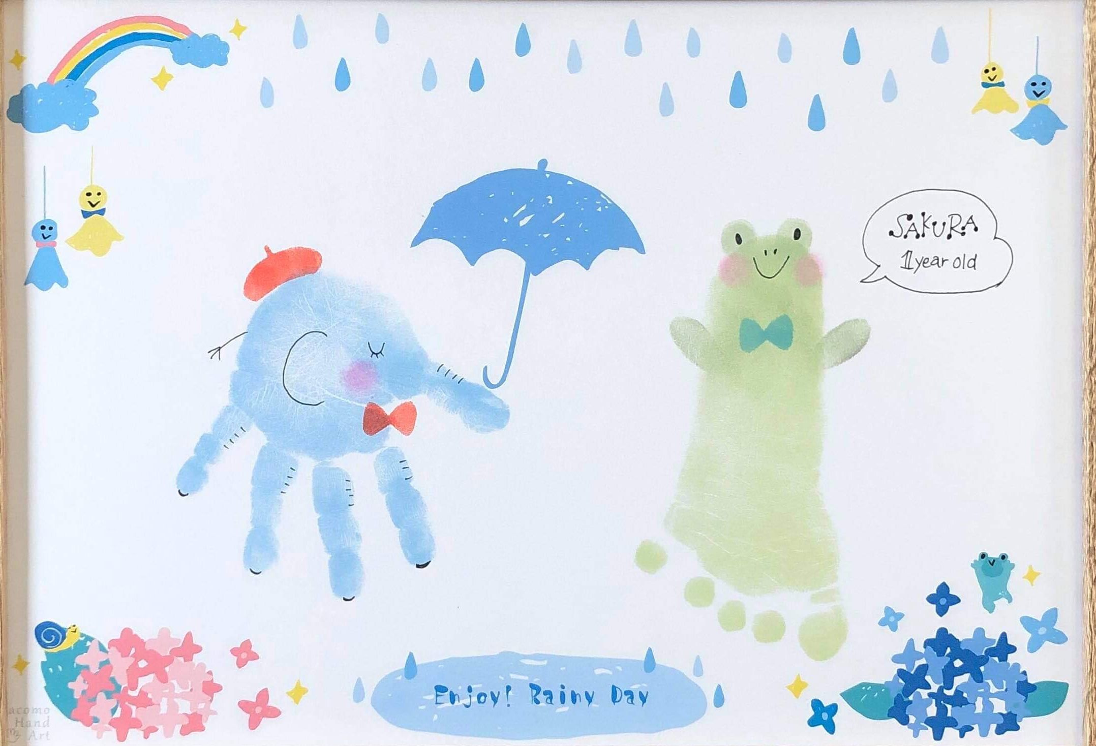 6ヶ月 「３人家族」の手形アートサラミ♪NAC日本橋卒業後2020年10月女の子ママに♪→再びNACにて第二子2023年７月男の子ママに♪：39才時点で AMH0・48 現在41才