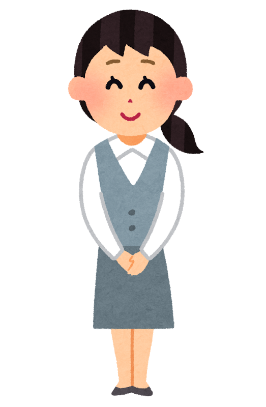 パソコンを使う作業員のイラスト 女性かわいいフリー素材集 いらすとや