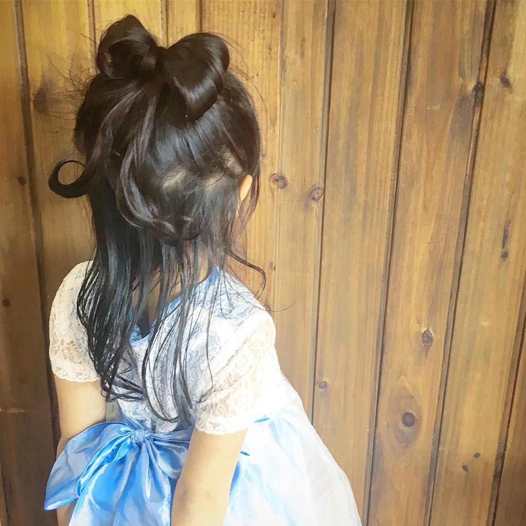 超ロングヘア アレンジ 子供TikTok