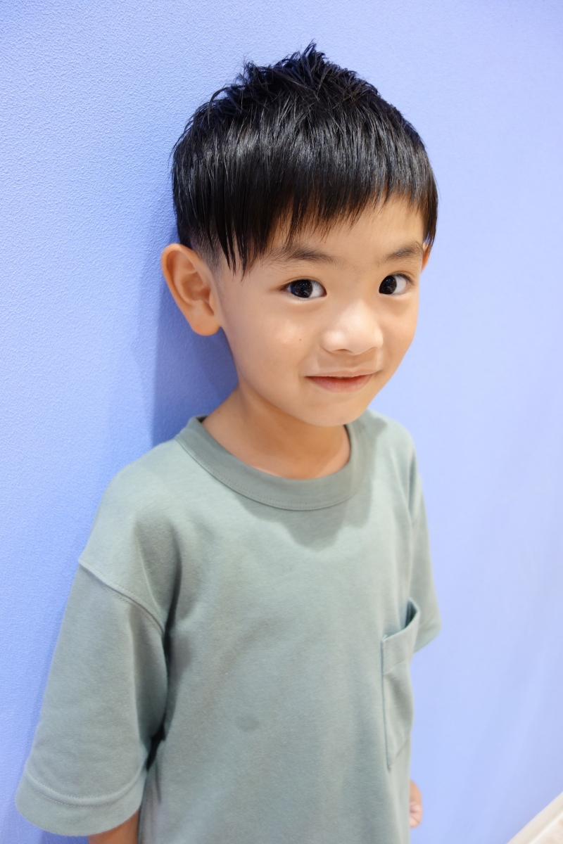 ツーブロックベリーショート 切り方キッズカット