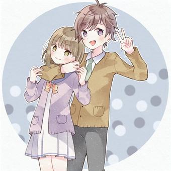 かわいい女の子が男の子にキス バレンタインデーイラスト素材透過、PNGフリー画像ダウンロード - Pngtree