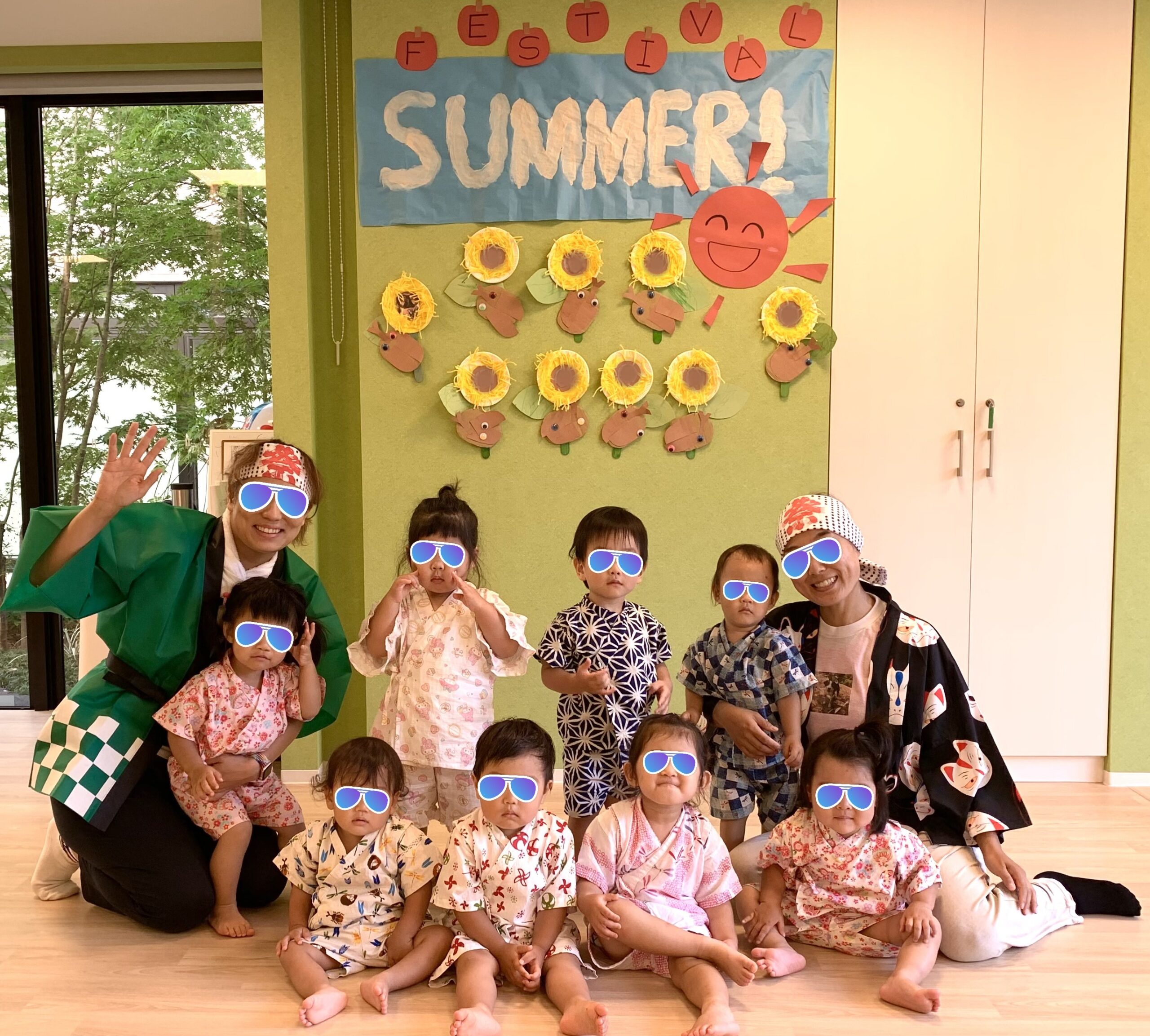 保育園でなつまつりを楽しみました！エクセレント武蔵小杉保育園ブログ