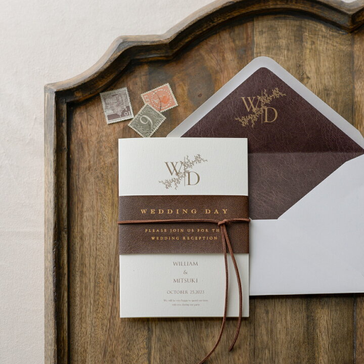 写真入り 半券付チケット風「メロウアーチ」結婚式招待状10部～ 入力・印刷込結婚式アイテムの通販ファルベ 公式