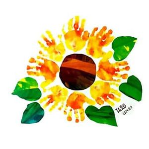 手形アート＊ひまわり