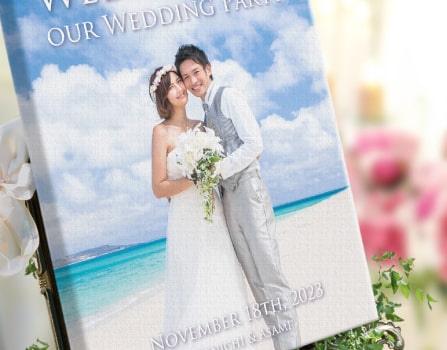 スクエア Mサイズ フォトウェルカムボード パネル印刷 12Design 納期２週間R