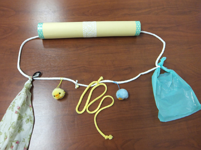 粉ミルク缶 どんどん出てくるチェーン引き‼️赤ちゃんのおもちゃ作り