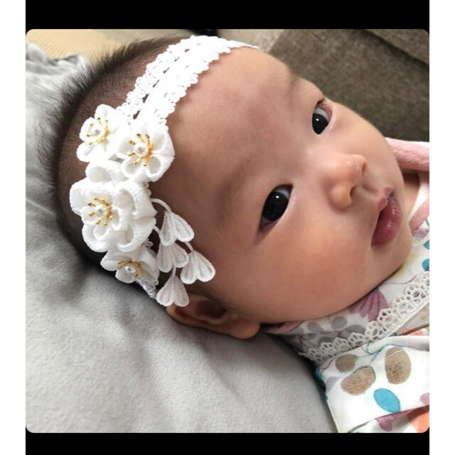 お宮参り ベビードレスに合う柔らか素材の可愛いヘアバンドのおすすめプレゼント口コミ人気ランキングocruyo オクルヨ