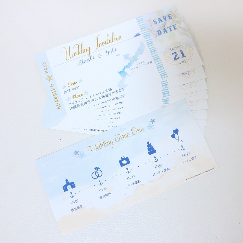 オリジナルデザインのスポーツ観戦チケット風招待状 フルオーダー結婚式招待状専門店 UPLAN