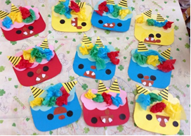 あんずA組 鬼のお面制作椎の実子供の家