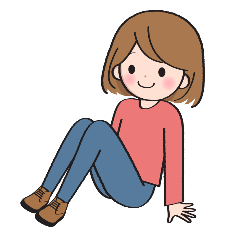 お絵かき資料 女性座っているポーズ集 - illust-pose