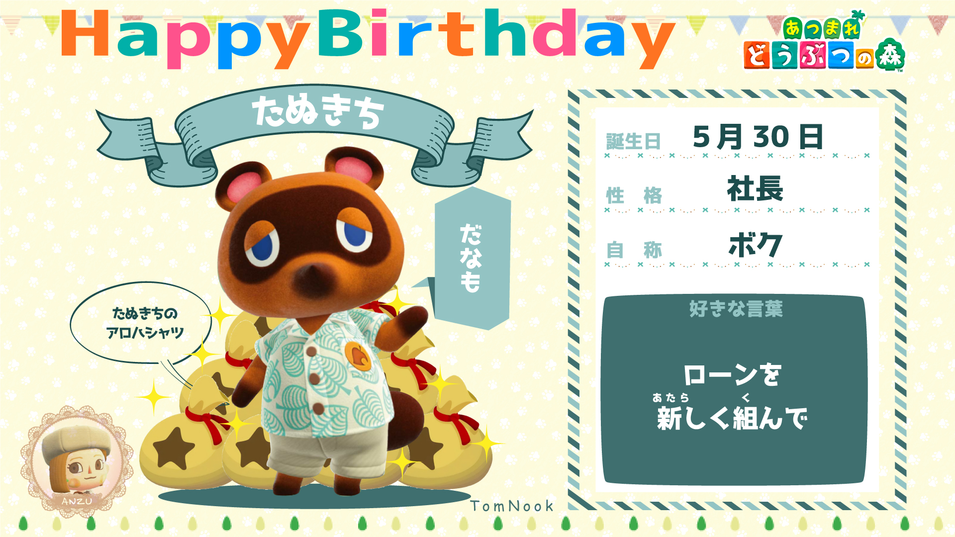 みんなのアネキ“ハンナ”の誕生日をお祝い！ あつまれ どうぶつの森日記＃74- 電撃オンライン