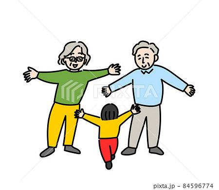 かわいいおじいちゃんおばあちゃん イラスト素材 無料ダウンロード - Lovepik