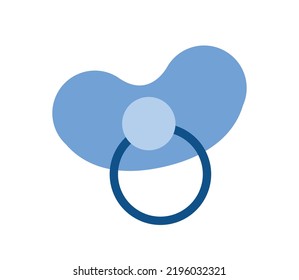 おしゃぶりを咥えたあかちゃんの顔アイコンちびそざい＊白黒おたよりイラスト