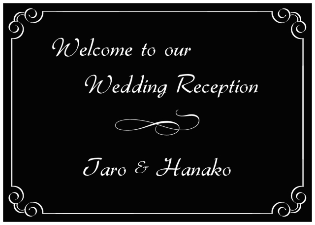 文字 フォント サンプルページ とむぅフォト ウェルカムボード 命名書