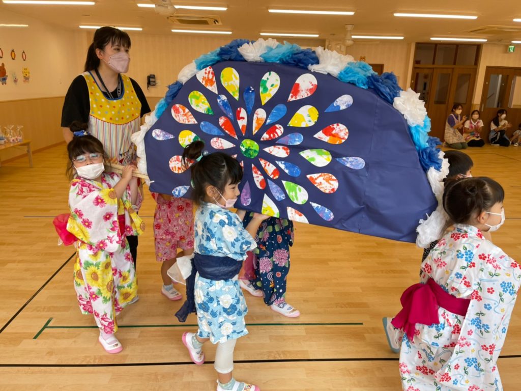 夏まつりごっこ 全クラス ニチイキッズ葛飾にいじゅく保育園ニチイキッズ