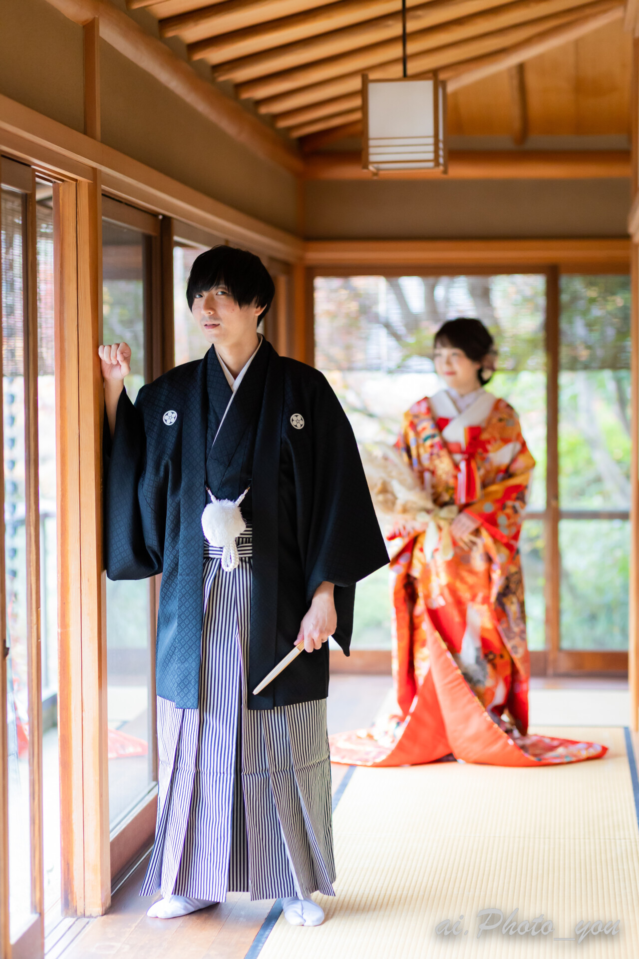 感動する紅葉の目白庭園！スタジオAQUA 新宿店前撮り・フォトウェディング