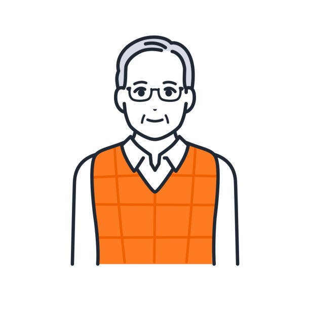 おじいちゃんイラストレイン🚂 - イラスト無料素材