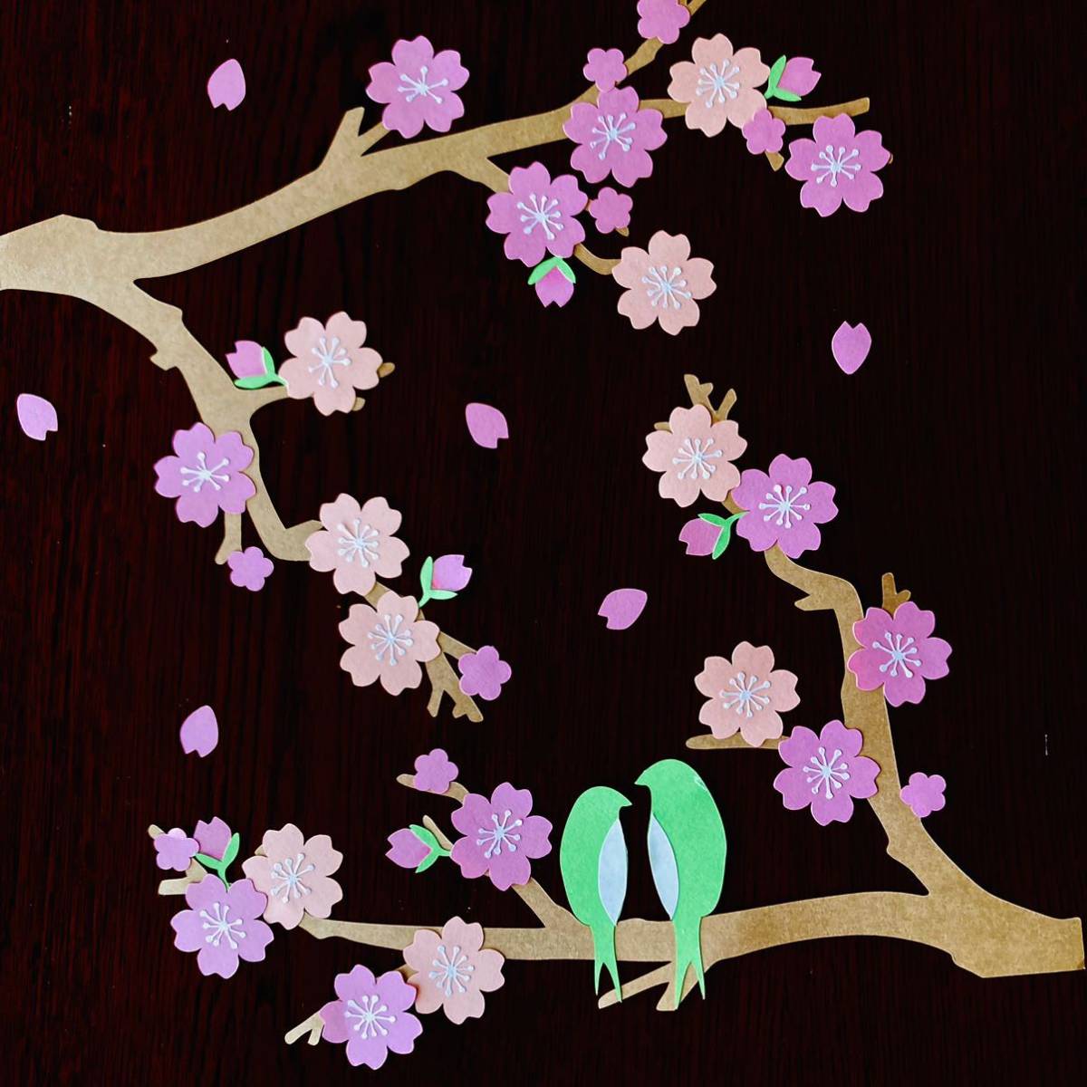 桜の木 製作キット 壁面飾り 春 3月 4月 保育 高齢者 クラフト