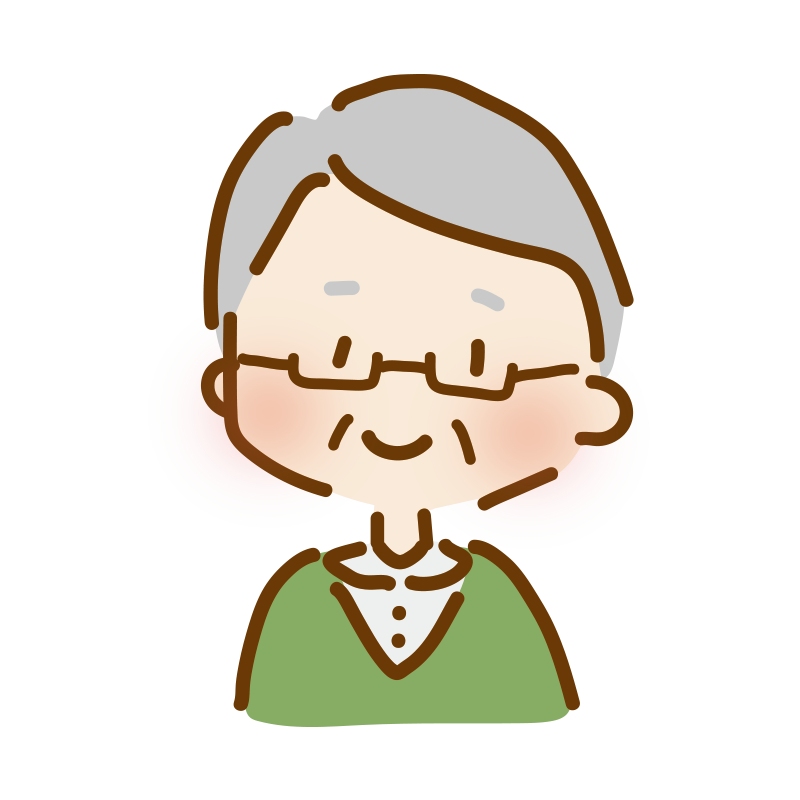 かわいい人物のイラストシリーズ _ シニアの男性。お父さん、おじいちゃん219906357- イメージマート