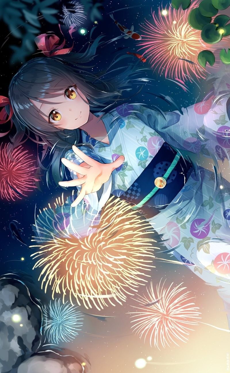 浴衣女子のイラスト特集