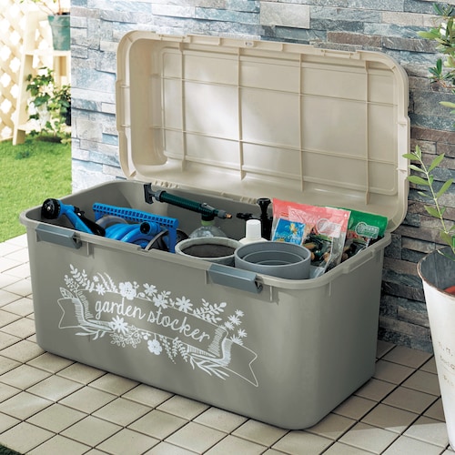 Amazoniodoos 物置 屋外 大型 収納庫 397L大容量 二重層デザイン 木目調 ベンチストッカー 物置収納庫 屋外収納ボックス 室内 収納ボックス 防水 ベランダストッカー ベランダ収納 庭の収納 おもちゃ収納 密閉性に拘り おしゃれ 自然風 127*61*63.5cm 大型収納倉庫397L