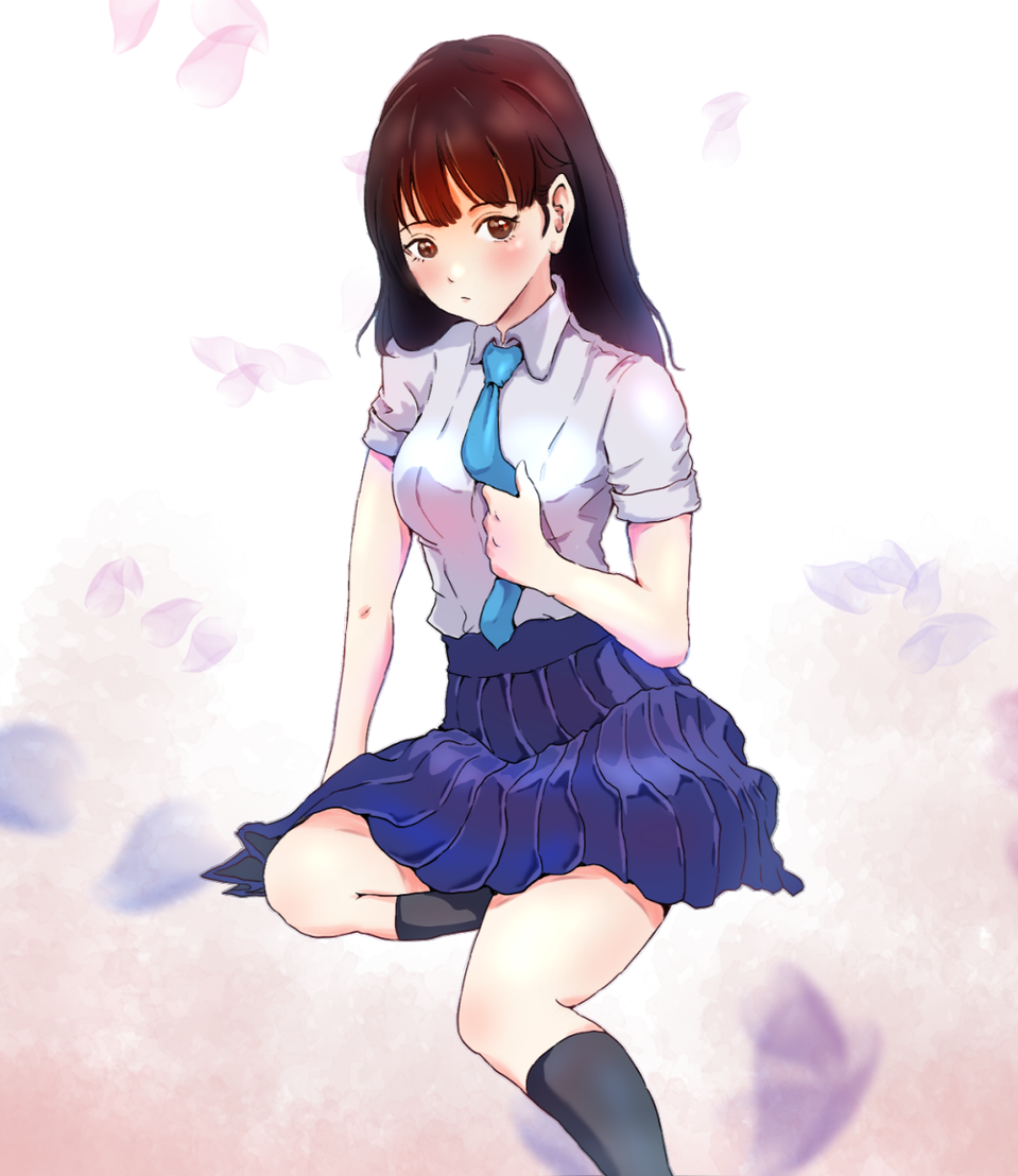 10年前と今の女子高生🤤 .高校生ファッションイラスト制服制服コーデ女子高生コーデ女子高生制服プリーツスカートかわいい女の子かわいいイラスト昔と今2020制服アレンジハイソックスエクステロングヘアアレンジシースルーバング