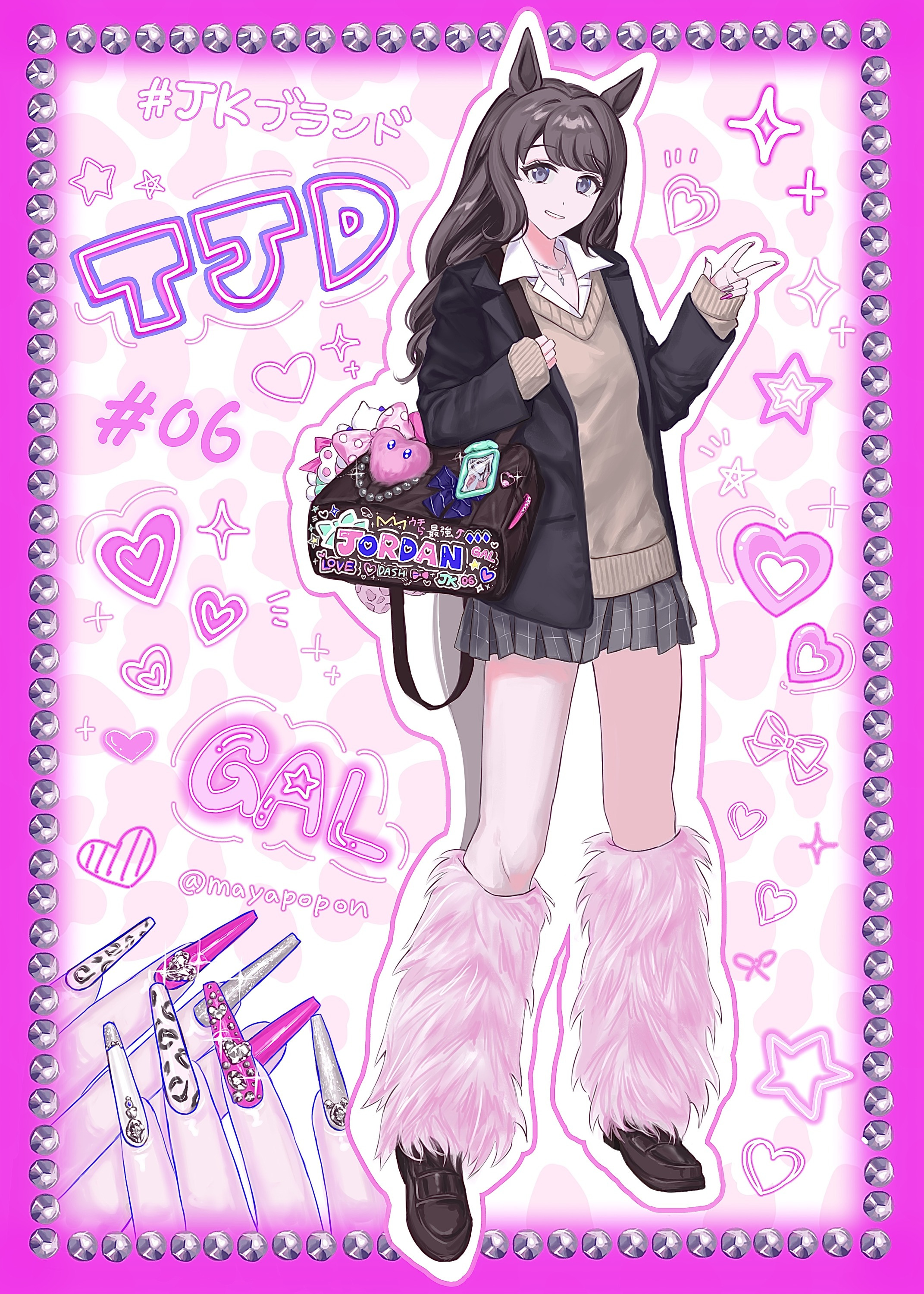 女子高生 イラスト素材1785853- フォトライブラリ