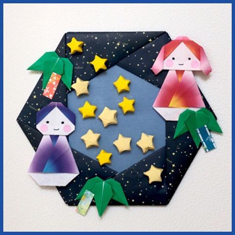 梅雨のリース飾り創作折り紙 カミキィ