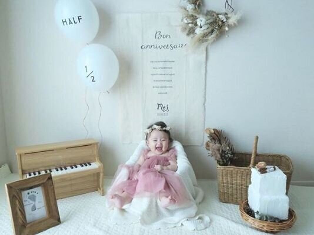 色が選べるハーフバースデーお祝いのアイシングクッキー クッキー sweet² 通販 13270860Creema クリーマ