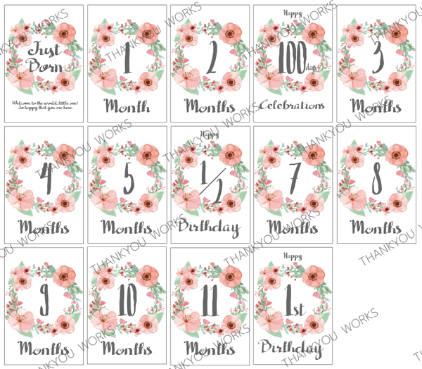 手作りロゼットで赤ちゃんの記念撮影♪月齢カード無料配布 動画ページ 713ARCH DAYS