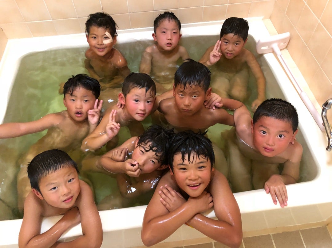 みんなで入浴タイム「佐賀遠征の夜