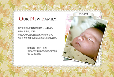 出産報告 写真入り年賀状デザイン一覧カメラのキタムラ年賀状2025巳年