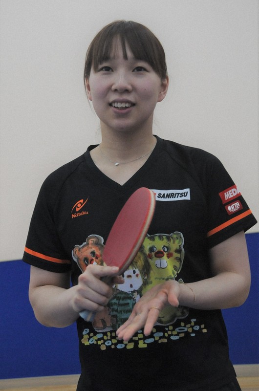 松平志穂選手のプロフィール卓球動画 シェークハンズ