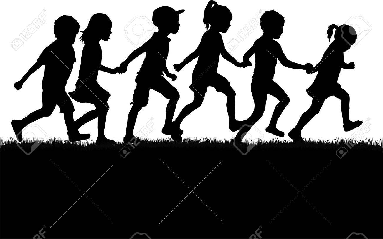 子供シルエット イラスト素材1643872- フォトライブラリ