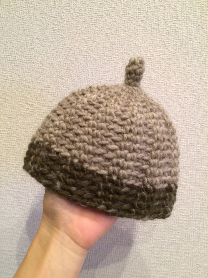 どんぐり帽子 編み図 棒針TikTok