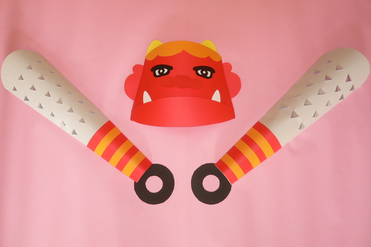 壁面飾り 節分 2月 鬼パターンC Yahoo!フリマ 旧PayPayフリマ