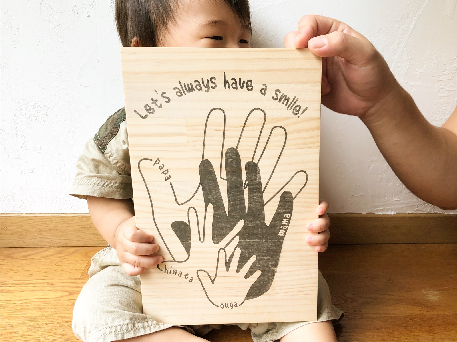 手形アート 家族の思い出作り❁.｡.:*愛しい息子との毎日❁.｡.:*