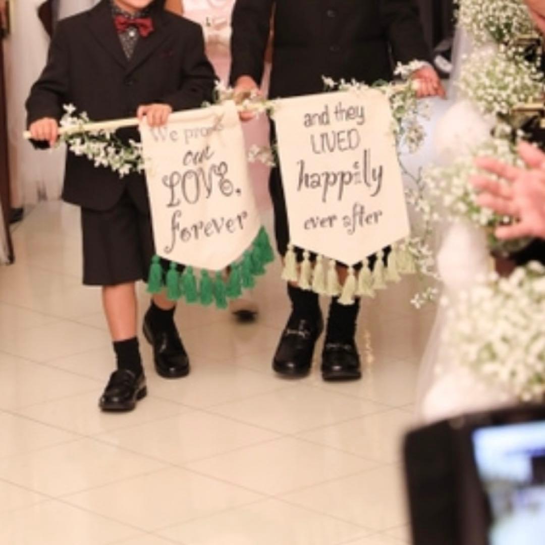 新郎新婦登場をお知らせするフラッグ 旗 挙式演出アイテムウェディンググッズ専門店・シェリーマリエ