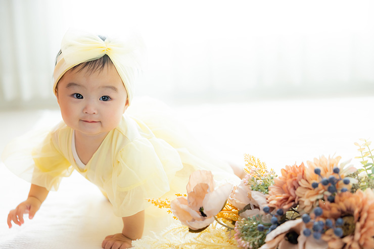 ハーフバースデーでやることって？思い出をおしゃれに残そう！こども写真館スタジオアリス写真スタジオ・フォトスタジオ