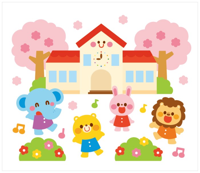 壁面飾り 春② 壁面飾り 春 装飾 桜 さくら ハンドメイド 保育室 壁面 手作り 春の