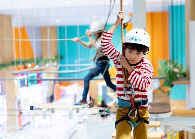 施設紹介トンデミ幕張 イオンモール幕張新都心店スペースアスレチック トンデミTONDEMIその他の施設バンダイナムコアミューズメント「夢・遊び・感動」を