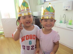 お誕生日会と手作りケーキこのはな保育園