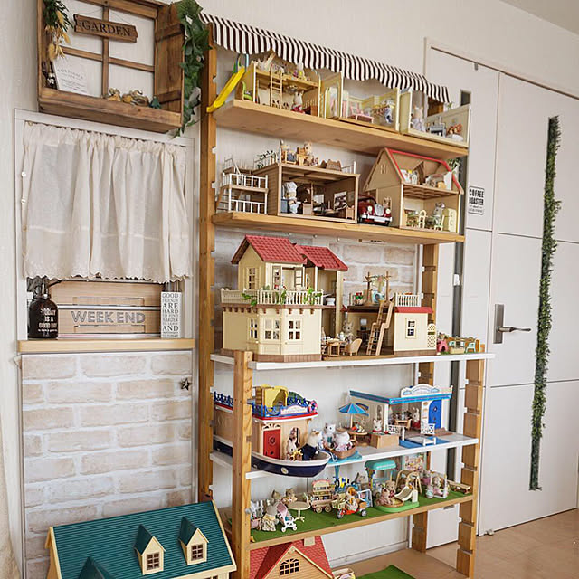 我が家の和風モダンなシルバニアファミリーと収納方法のはなしつづる