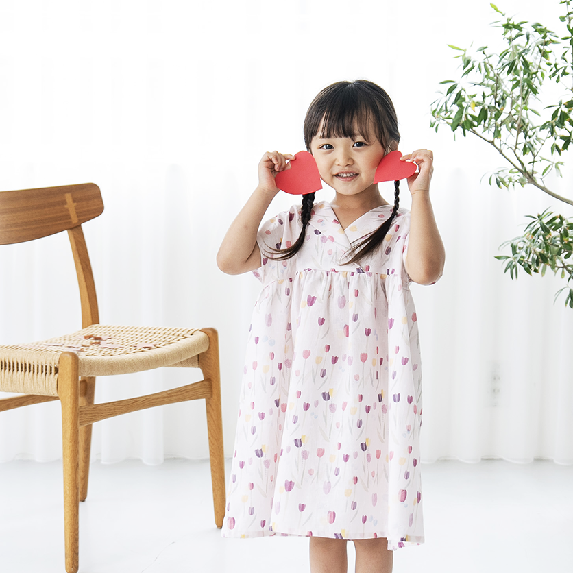 とてもやさしい袖なしゆったりワンピースの作り方 無料の型紙付き