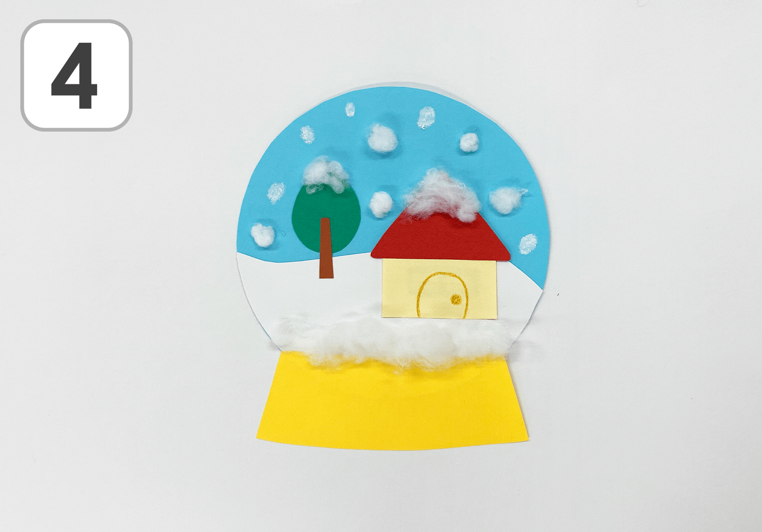 スノードーム 雪だるま 製作 製作キット 12月 1月 壁面飾り 保育園 幼稚園 - メルカリ