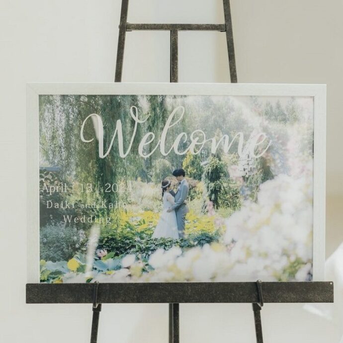 ウェルカムボード手作りキット 和風モダン 赤 ウェディンググッズ専門店 MakeMe