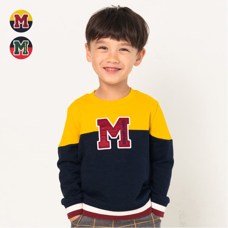 ショコラ 袖ボーダー半袖Tシャツ 1839-12010-14M キッズ ベビー トップス 子供服 プリント ワッペン マリン CHOCOLA4018873公式 MARUMIYA WORLD 本店